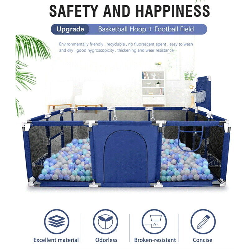 Baby Playpen Child Play Mat - 12 Panels