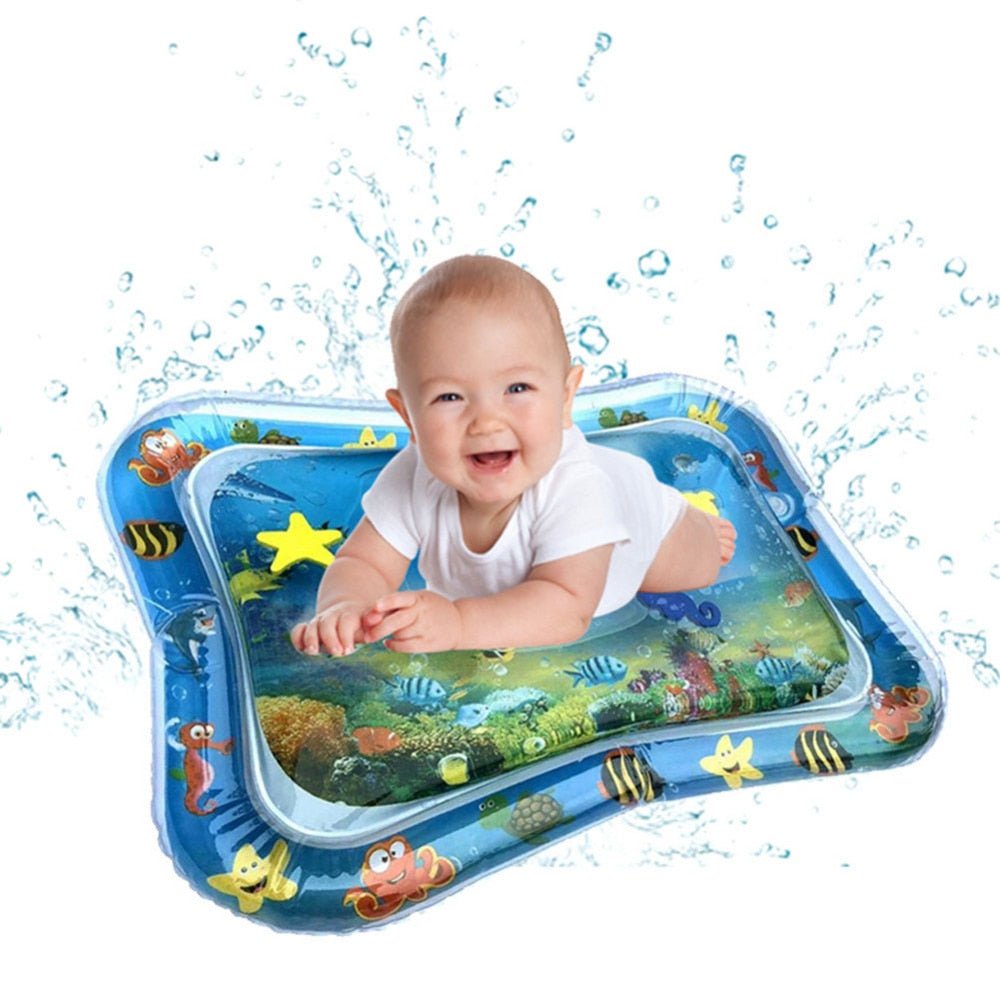 Inflatable Water Cushion and Water Play Mat for Infants