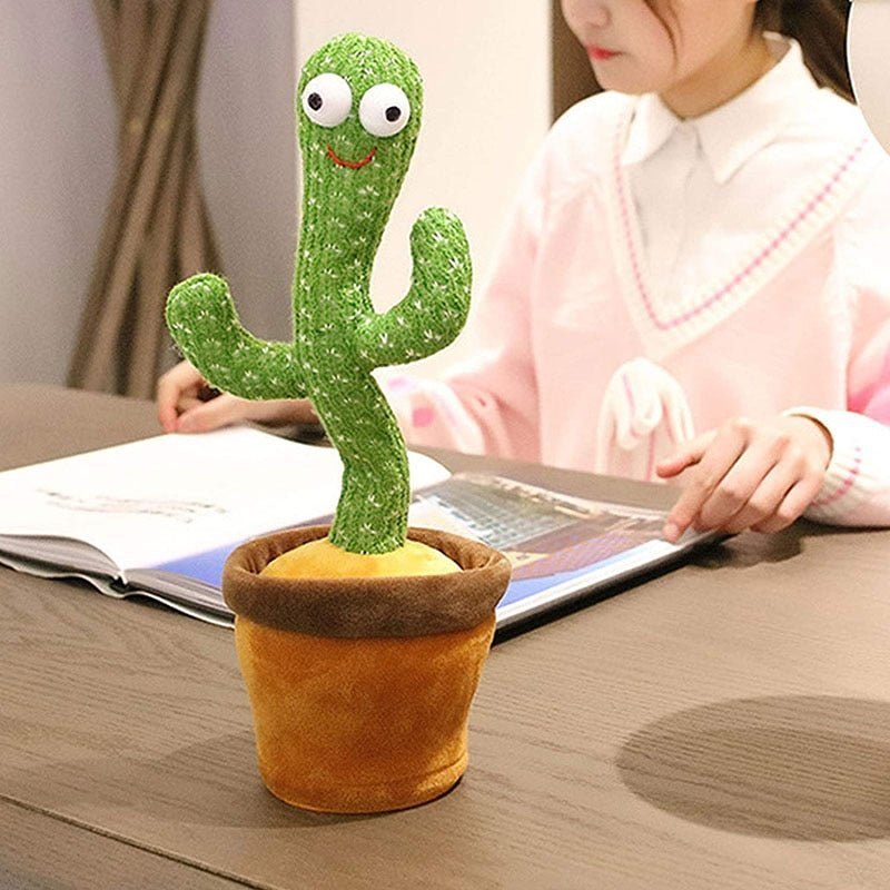 Interactive Dancing Cactus Electric Plush Toy for Babies and All Ages