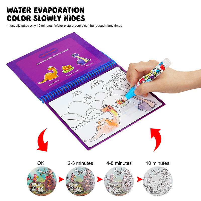 Magic Water Colouring Book