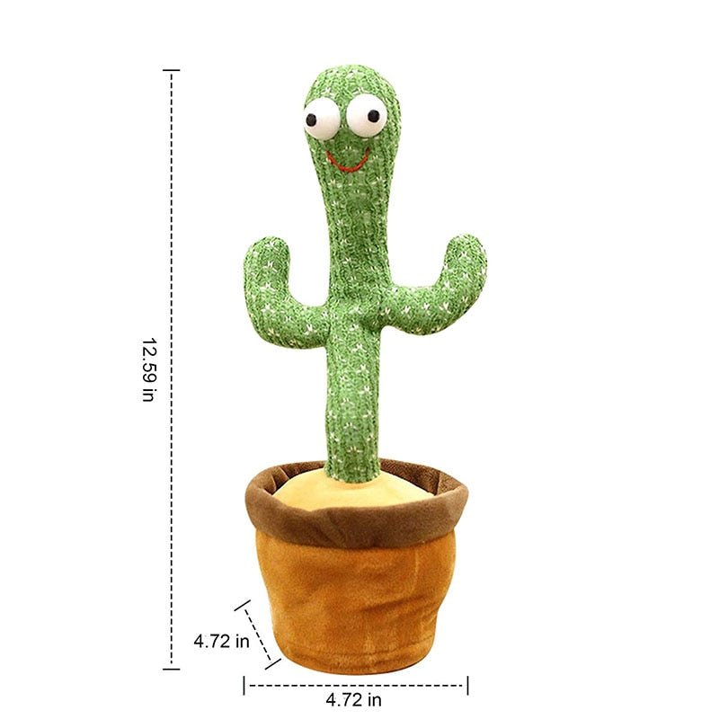 Interactive Dancing Cactus Electric Plush Toy for Babies and All Ages