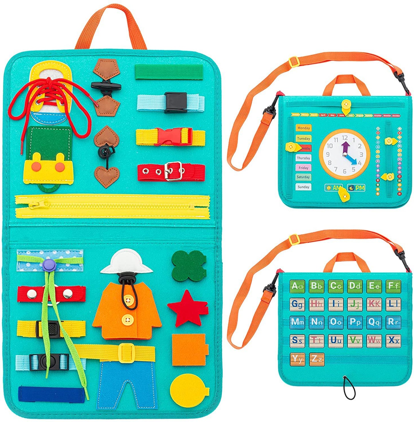 Montessori Inspired Busy Board and Sensory Toys for Education and Life Skill