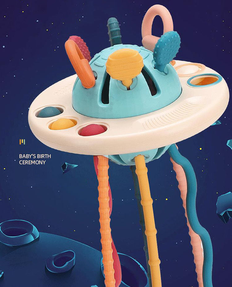 Sensory UFO Montessori-Inspired Toy Suitable For Teething Babies