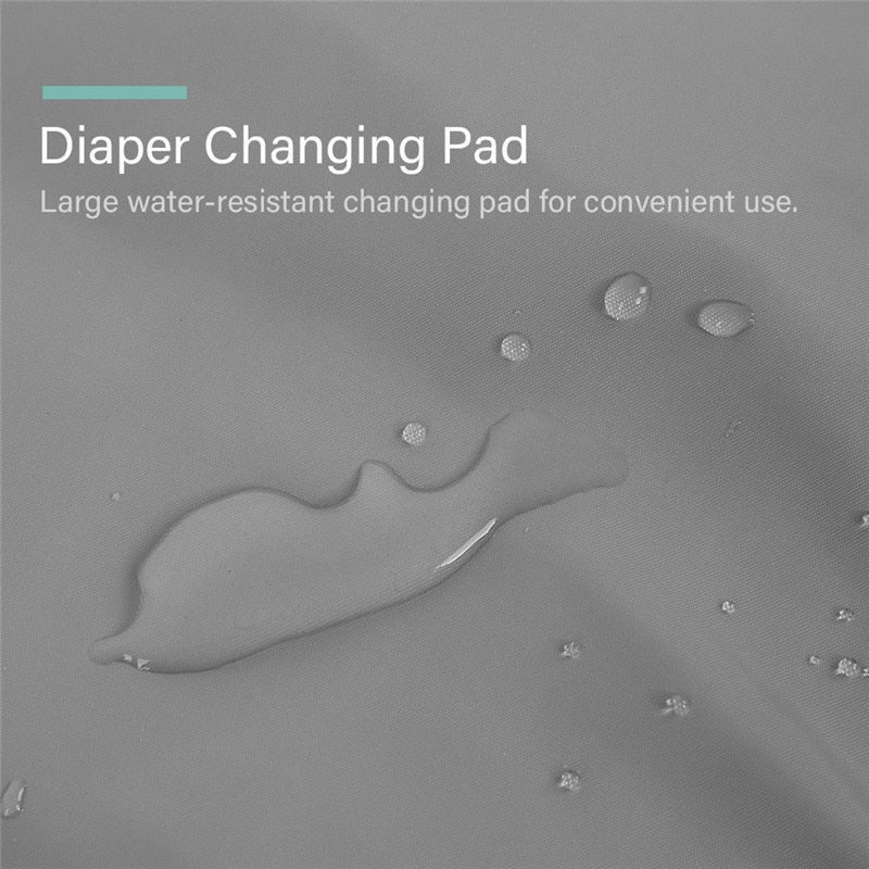 3-in-1 Multifunctional Portable, Foldable, Waterproof  Nappy Changing Mat Waterproof Nappy Changing Bag and Playmat