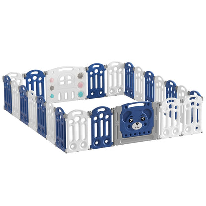 Keezi Kids Baby Playpen with Safety Gate Fence