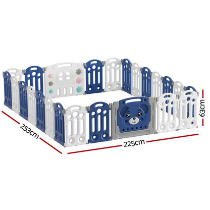 Keezi Kids Baby Playpen with Safety Gate Fence