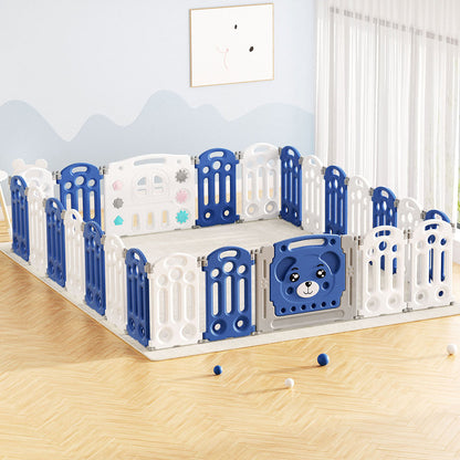 Keezi Kids Baby Playpen with Safety Gate Fence