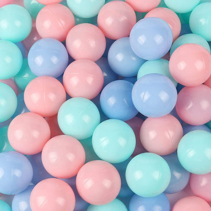 Ocean Ball Soft Play Pit (Pink) + 200PCS Macaron Ocean Balloons