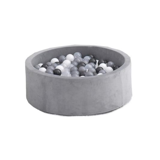 Ocean Ball Soft Play Pit (Grey) + 200PCS Vintage Ocean Balloons
