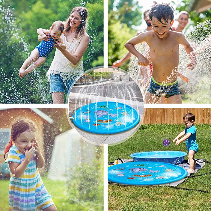 170CM Inflatable Water Sprinkler Mat for Outdoor Play