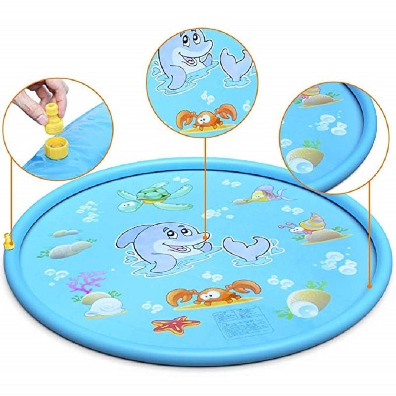 170CM Inflatable Water Sprinkler Mat for Outdoor Play