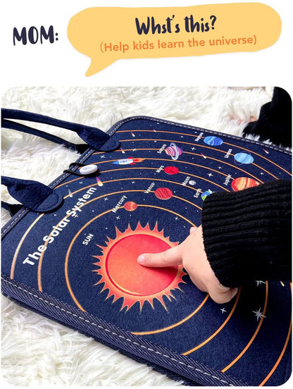 Montessori Inspired Busy Board and Sensory Toys for Education and Life Skill