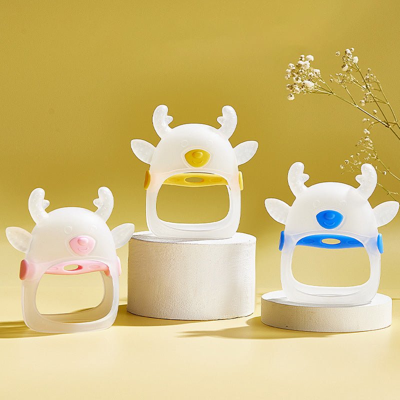 Silicone Deer Hand Gripped Teether for Babies