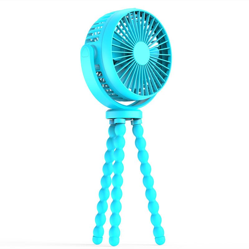 Mini Portable Octopus Baby Stroller Fan with Rechargeable Battery