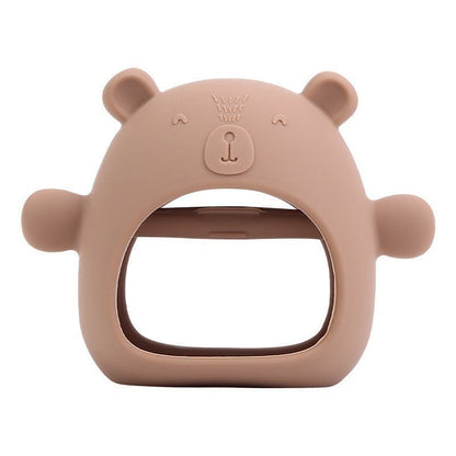 Bear Silicone Hand Gripped Teether for Babies