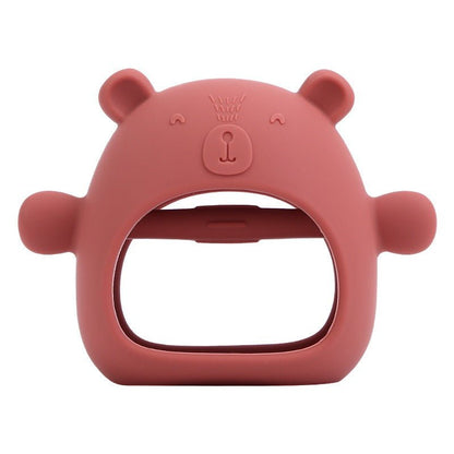 Bear Silicone Hand Gripped Teether for Babies