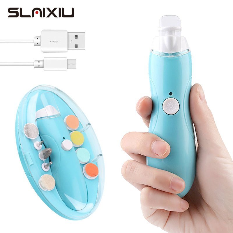 Electric Nail Trimmer for Newborn, Infant, Toddler and Adult - Care Polish and Trim