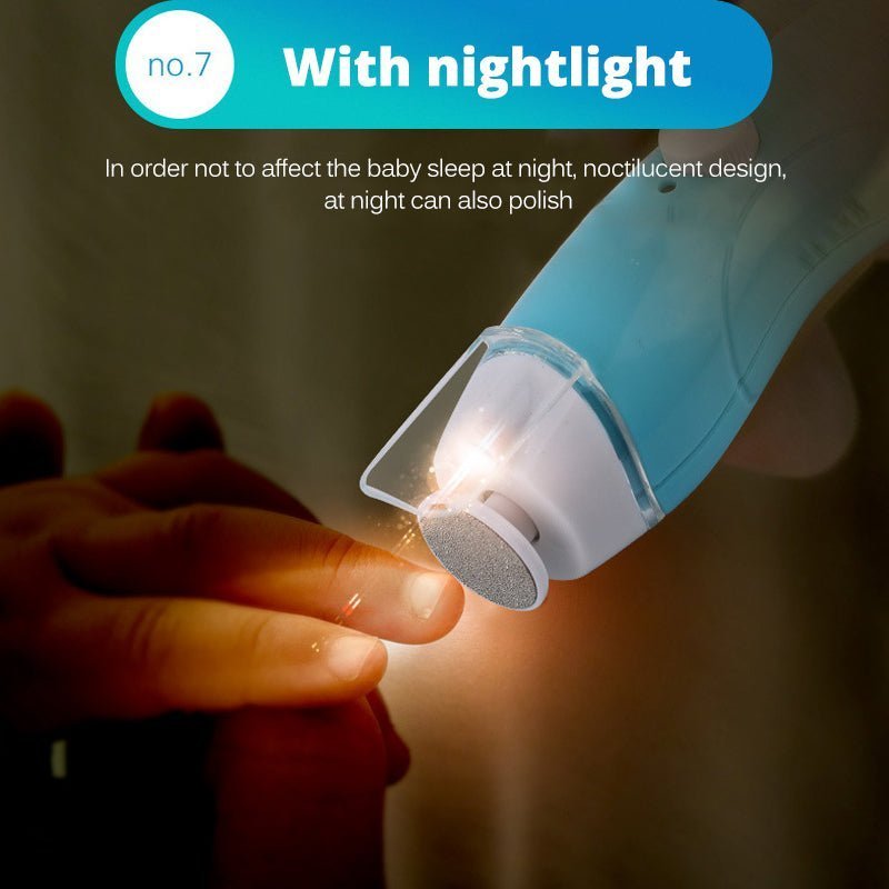 Electric Nail Trimmer for Newborn, Infant, Toddler and Adult - Care Polish and Trim