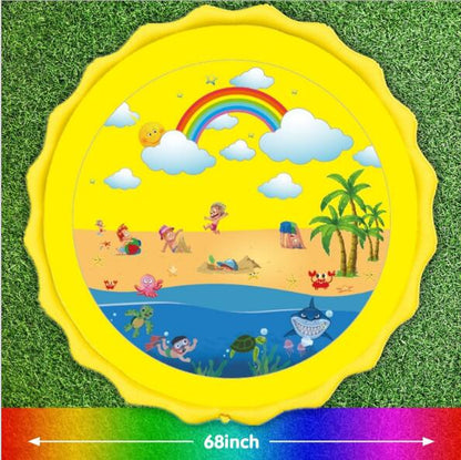 170CM Inflatable Water Sprinkler Mat for Outdoor Play