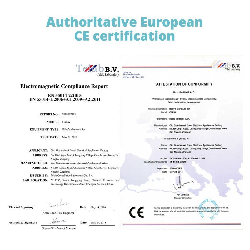 Electric Nail Trimmer for Newborn, Infant, Toddler and Adult - Care Polish and Trim