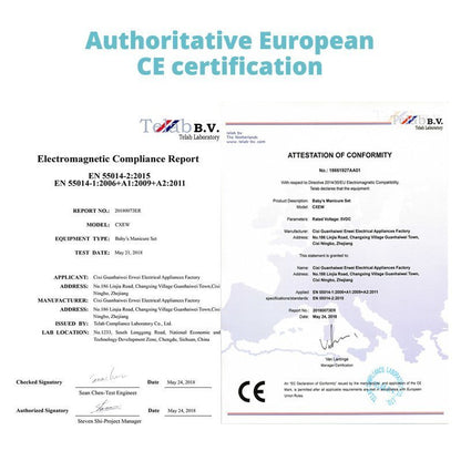 Electric Nail Trimmer for Newborn, Infant, Toddler and Adult - Care Polish and Trim