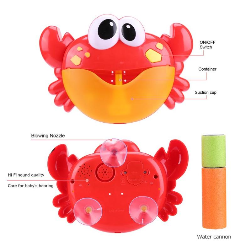 Crab Bubble Maker Machine for Bathroom Fun Time